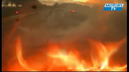 Incendie camera embarquee Rallycross France 2010 