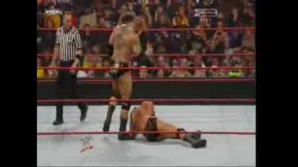 Batista Vs. Randy Orton.