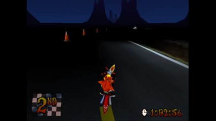 Crash Bandicoot 3 - Level 28 Area 51 - Race Gem + Platinum Relic 