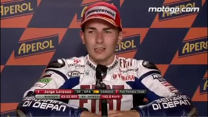 Lorenzo interview after the Catalunya Gp 