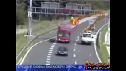 Bus Vs. Truck Crash
