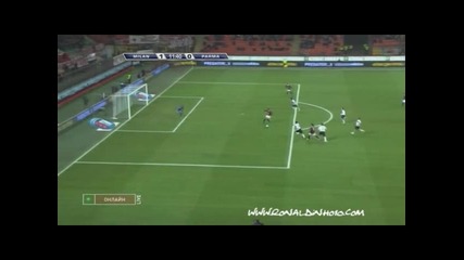 Ronaldinho Pass Borriello gol1 vs Parma 