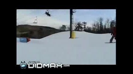 Снообордист Се Размазва !!!