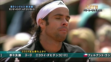 Soderling vs Gonzalez - Roland Garros 2009 - Part 2