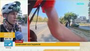 Кола се качи на тротоар и блъсна пешеходец във Варна: Как велосипедист му спаси живота?