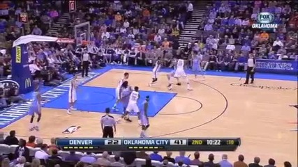 Thunder Highlights vs Nuggets - Jan 16, 2013 (low)