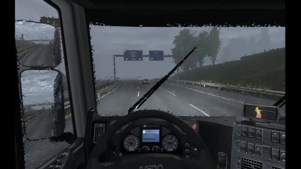 Euro Truck Simulator 2 пауза и дъждец