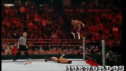 Randy Orton забожда Ddt на Cody Rhodes и Rko на Ted Dibiase (raw 22.02.2010) 