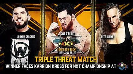 Johnny Gargano, Kyle O’Reilly and Pete Dunne vie for NXT Title opportunity tomorrow night