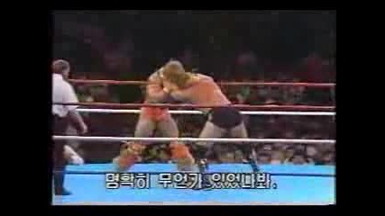 Rare Wwe Match - Ted Dibiase Vs. Ultimate Warrior From Japan