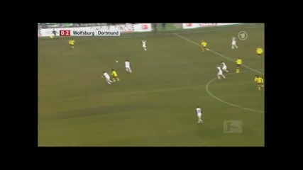 29.01.2011 Волфсбург 0 - 2 Борусия Дортмунд гол на Нури Сахин 