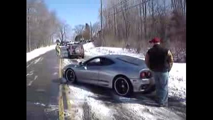 Ferrari360 Закъсало В Снега