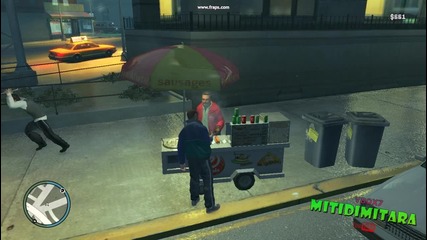 Grand Theft Auto Iv - Нико си хапва хот - дог 