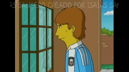 Messi in Simpsons