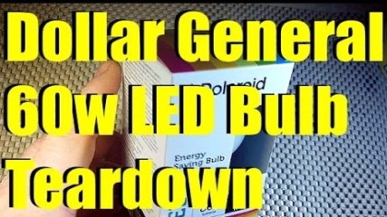 Dollar General 60w LED bulb teardown