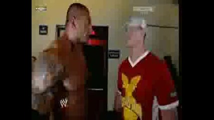 John And Batista Backstage
