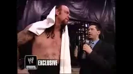 The Undertaker Backstage