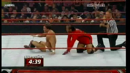 Raw 07/27/09 M V P vs Chris Master { returns} [ Beat the Clock Challenge match]