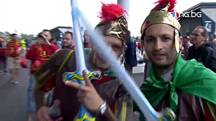"Рицари" от Белгия и Италия с инвазия към стадиона в Лион