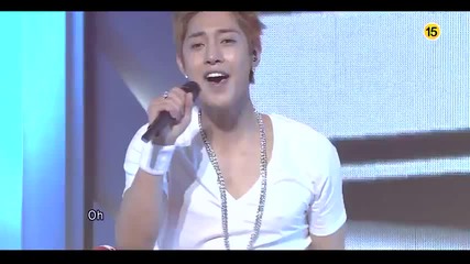 Kim Hyun Joong - Kiss Kiss ~ Inkigayo (17.07.11)