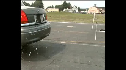Катострофа с кола на забавен каданс