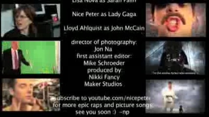 Sarah Palin Vs Lady Gaga - Epic Rap Battles of History 4