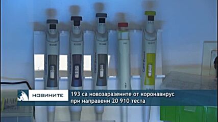 193 са новозаразените от коронавирус при направени 20 910 теста