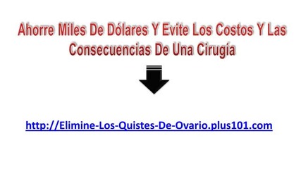 Quistes Foliculares En Los Ovarios