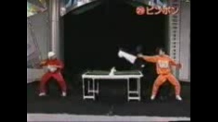 Crazy amp funny pingpong clip from japanese show