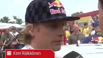 Rally Bulgaria 2010 - Sebastian Loeb and Kimi Raikkonen after Ss7 