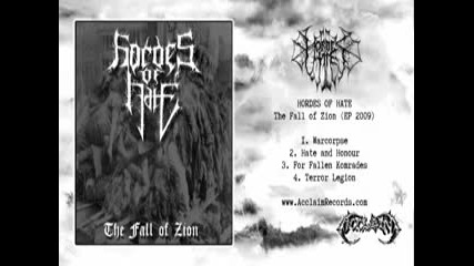 Hordes Of Hate - The Fall of Zion ( full album Ep 2009 ) black metal