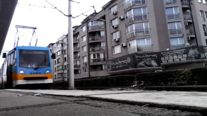 Трамвай T8m-700it ,,inekon" на ж.к. Красно Село (софия)