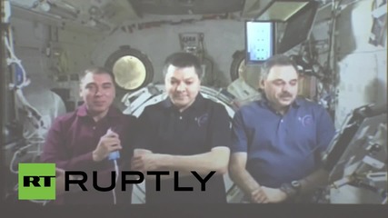 Russia: NAUKA0+ visitors hold video conference with ISS cosmonauts