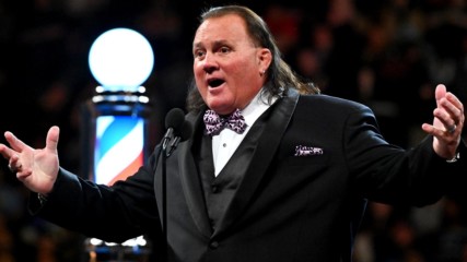 Brutus Beefcake surprises Baron Corbin with a sick burn: WWE Hall of Fame 2019 (WWE Network Exclusive)