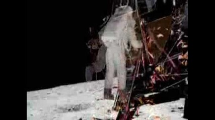 Аполо 11 на лунната повърхност 1969