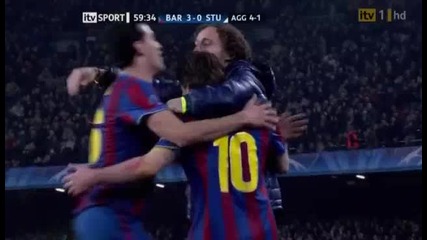 Гол на Меси / Barcelona 3 - 0 Stuttgart / 