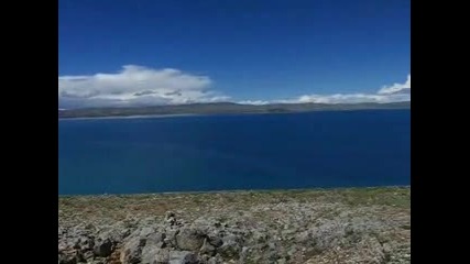 Beautiful Namtso Lake In Tibet Himalayas