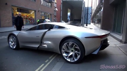 Jaguar C-x75 Concept - On the road in London!