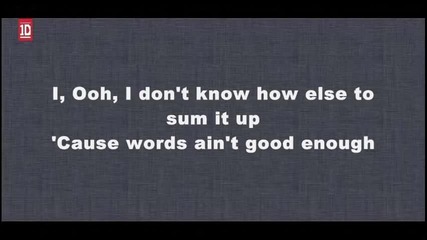 One Direction - Better Than Words