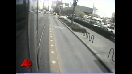 Houston Train hits Bus