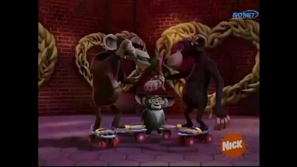 The Penguins Of Madagascar Monkey Love
