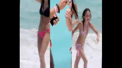 Miley at the beach in Bahamas [h] ...