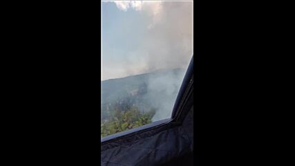 ВВС участваха активно при овладяването на пожара в Област Пазарджик