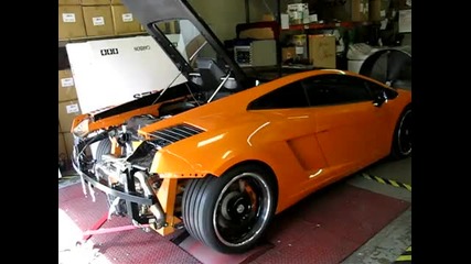 Lamborghini Gallardo With Custom Exhaust 