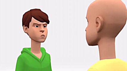Caillou turns everything to white background-assaulted