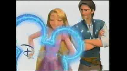 Rapunzel, Flynn Ryder, and Maximus (new!!!!!) - Disney Channel Logo