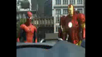 Spider - Man , Iron Man and hulk in marvel animated 