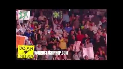 Snoop Dogg Spear Slams Dude On Wwe! (comes Through Rollin With 3 Ladies) Snoop В Кеча!! 