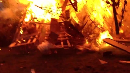 How to start a bonfire.