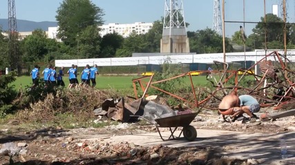 ВИДЕО: Левски стартира изграждането на чисто нов терен